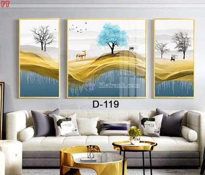 File ảnh File tranh bộ hiện đại D-119 (gốc) in Hiflex