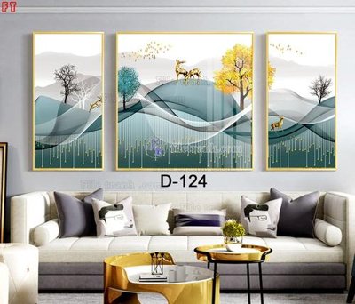 Download file gốc File tranh bộ hiện đại D-124 (in mica) trong suốt