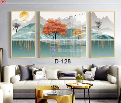 Tải file File tranh bộ hiện đại D-128 (ảnh gốc) in tráng gương