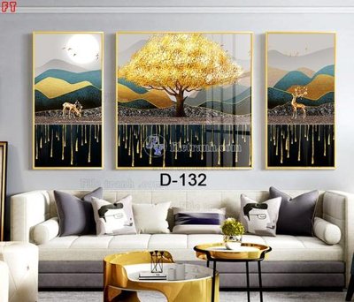 File tranh File tranh bộ hiện đại D-132 (ảnh gốc) in trần 3D