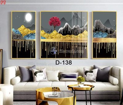 File tranh in tráng gương File tranh bộ hiện đại D-138 (siêu nét)