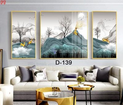 File ảnh File tranh bộ hiện đại D-139 (gốc) in quảng cáo ngoài trời
