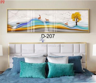 File PSD File tranh bộ hiện đại D-207 (gốc) cho designer