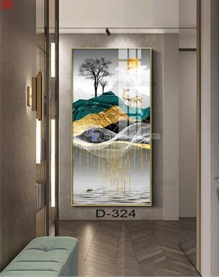 File gốc File tranh bộ hiện đại D-324 (in tráng gương) sang trọng
