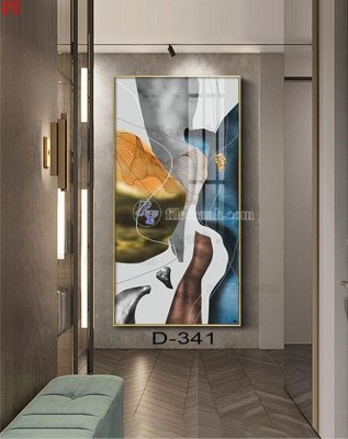 File gốc File tranh bộ hiện đại D-341 (in tráng gương) sang trọng