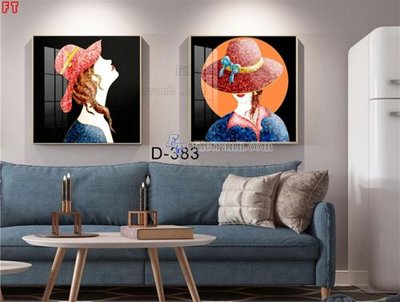 Ảnh gốc File tranh bộ hiện đại D-383 (độ nét cao) in mica