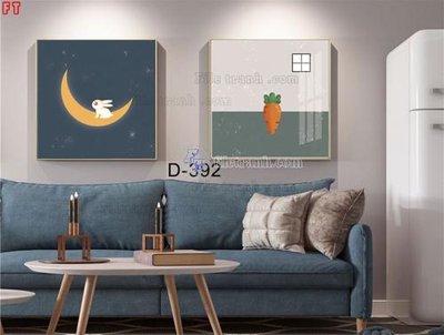 File ảnh File tranh bộ hiện đại D-392 (gốc) in biển hiệu