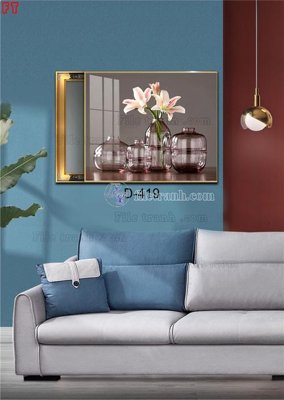 File ảnh gốc File tranh bộ hiện đại D-419 không vỡ nét
