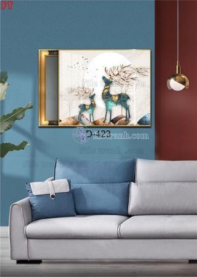File gốc File tranh bộ hiện đại D-423 (in lụa) tranh thuận buồm