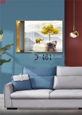 Download file gốc File tranh bộ hiện đại D-461 (in mica) 3D