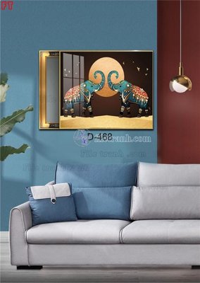 File gốc File tranh bộ hiện đại D-468 (in ấn) không giới hạn