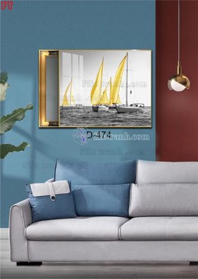 Tải file File tranh bộ hiện đại D-474 (ảnh gốc) in tranh kính