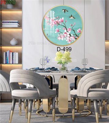 File gốc File tranh bộ hiện đại D-499 (in tráng gương) ốp tường