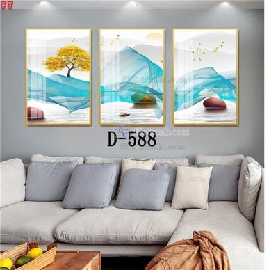 File ảnh File tranh bộ hiện đại D-588 (gốc) in poster