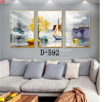 File in lụa File tranh bộ hiện đại D-592 (tân cổ điển) File tranh bộ hiện đại D-592