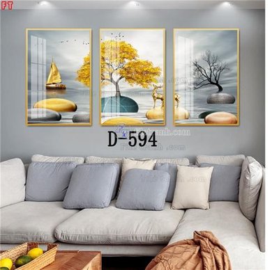 File gốc File tranh bộ hiện đại D-594 (trang trí) cho phòng khách