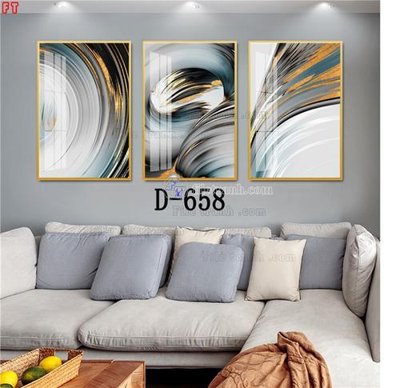 File tranh File tranh bộ hiện đại D-658 (bản gốc) treo tường