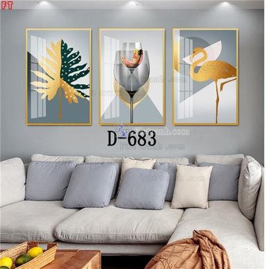 File in lụa File tranh bộ hiện đại D-683 (tân cổ điển) File tranh bộ hiện đại D-683