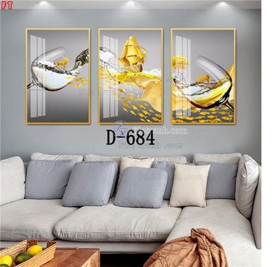 File tranh gốc in trần nhà File tranh bộ hiện đại D-684 3D