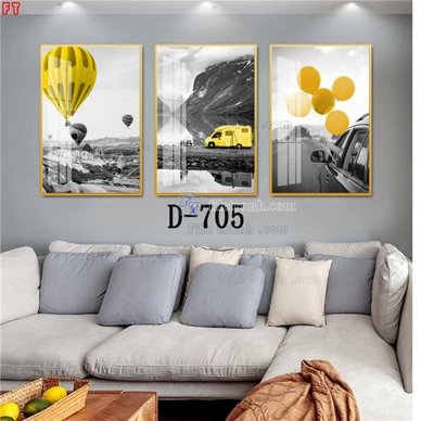 File gốc in tráng gương File tranh bộ hiện đại D-705 chi tiết