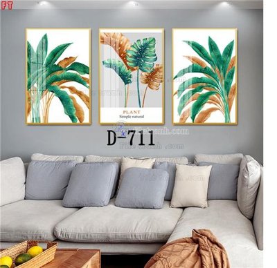 Ảnh gốc File tranh bộ hiện đại D-711 (độ nét cao) in mica