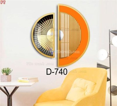 File in lụa File tranh bộ hiện đại D-740 (hoa văn) File tranh bộ hiện đại D-740