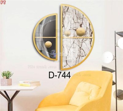 File in trần File tranh bộ hiện đại D-744 (bản gốc) bầu trời