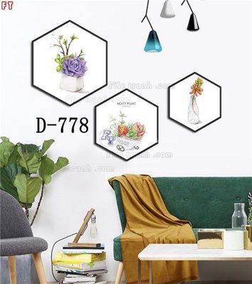 Download file gốc File tranh bộ hiện đại D-778 (in lụa) cao cấp