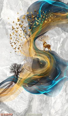 Download file ảnh gốc File tranh đứng lối vào D3D449 để in ấn