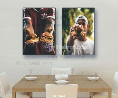 File tranh quảng cáo File tranh phòng ăn đồ ăn nhanh DA1004 (download file gốc)