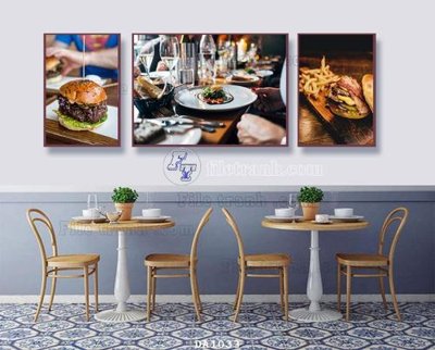 Download file gốc File tranh phòng ăn đồ ăn nhanh DA1033 (dùng cho in ấn)