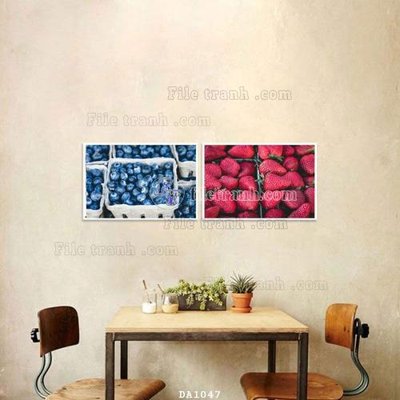 File gốc File tranh phòng ăn đồ ăn nhanh DA1047 (in tráng gương) hiện đại