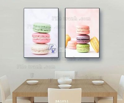 File gốc File tranh phòng ăn đồ ăn nhanh DA1051 (in tráng gương) sang trọng