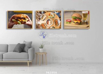 Tải file File tranh phòng ăn đồ ăn nhanh DA1058 (gốc) in trên mọi chất liệu