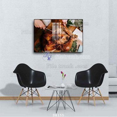 Ảnh gốc File tranh phòng ăn đồ ăn nhanh DA155 (nét căng) in mica