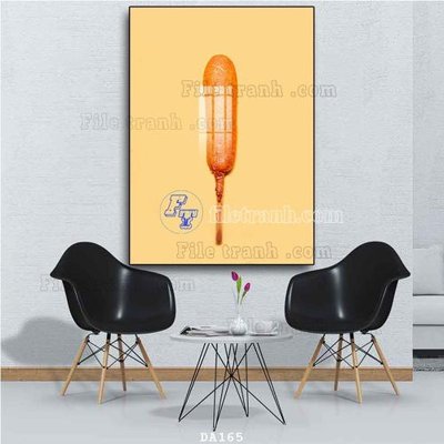 Chi tiết file ảnh File tranh phòng ăn đồ ăn nhanh DA165 sắc nét