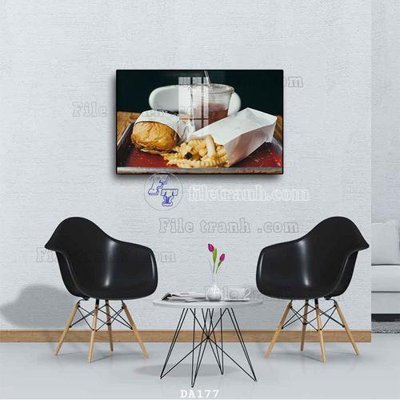 File tranh trang trí File tranh phòng ăn đồ ăn nhanh DA177 (tải file gốc)