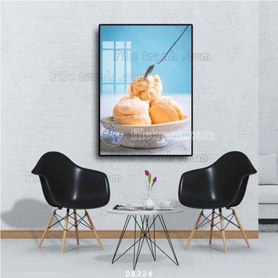 Ảnh gốc file in lụa File tranh phòng ăn đồ ăn nhanh DA224 chi tiết