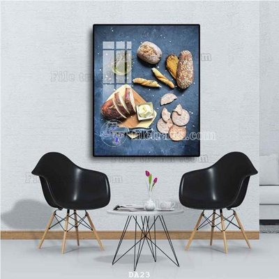 File gốc File tranh phòng ăn đồ ăn nhanh DA23 (cho in UV) siêu nét