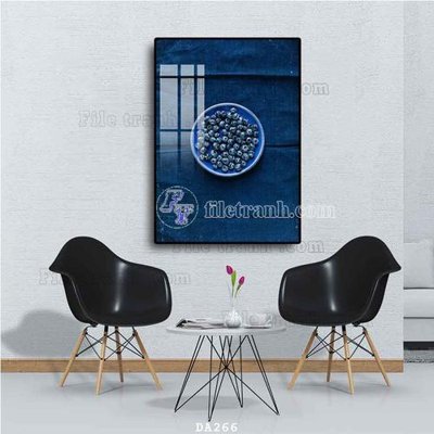 File PSD File tranh phòng ăn đồ ăn nhanh DA266 (bản gốc) cho nhà in