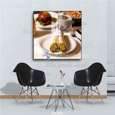 Tải file File tranh phòng ăn đồ ăn nhanh DA285 (gốc) làm tranh treo tường