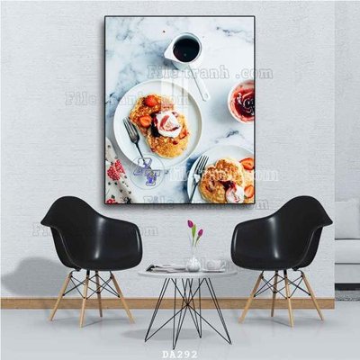 File gốc File tranh phòng ăn đồ ăn nhanh DA292 (ảnh rõ nét) để in