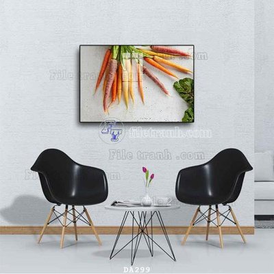 File ảnh File tranh phòng ăn đồ ăn nhanh DA299 (gốc) in decal dán tường