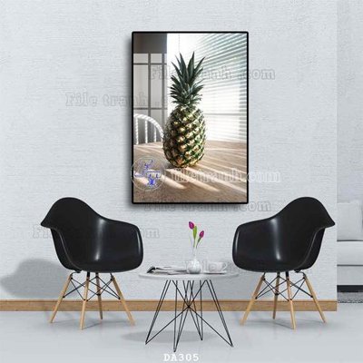 File ảnh File tranh phòng ăn đồ ăn nhanh DA305 (gốc) in biển hiệu