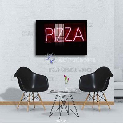 File tranh File tranh phòng ăn đồ ăn nhanh DA345 (bản gốc) in canvas