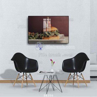 File PSD File tranh phòng ăn đồ ăn nhanh DA350 (bản gốc) dễ dàng edit