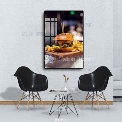File in ấn cao cấp File tranh phòng ăn đồ ăn nhanh DA355 (file gốc)