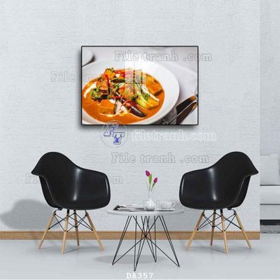 Tải file gốc File tranh phòng ăn đồ ăn nhanh DA357 (in khổ lớn) không vỡ