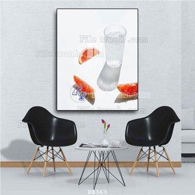 Tải file File tranh phòng ăn đồ ăn nhanh DA363 (PSD) cho in tranh 3D