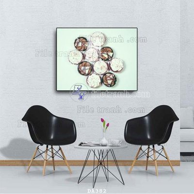 File ảnh File tranh phòng ăn đồ ăn nhanh DA382 (gốc) cho trang trí nhà hàng